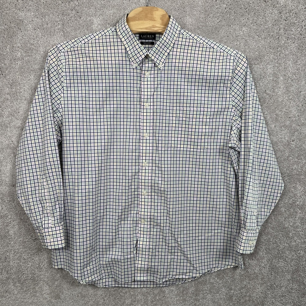 Ralph Lauren Dress Shirt Men 19 (3XL) Regular Fit Black Label Button Up 34/35